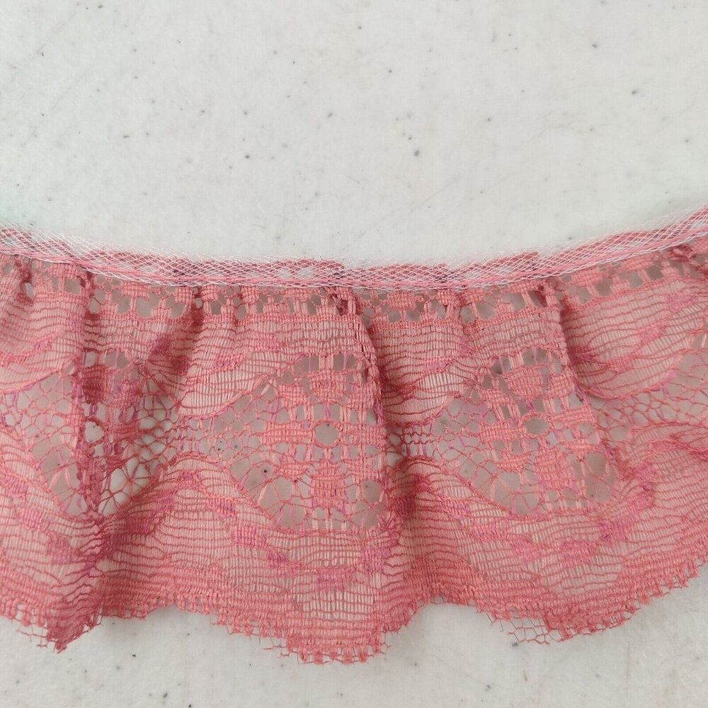 Vintage Lace Trim St. Louis Trimming 25 yards+ Dusty Pink